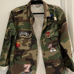 Asos Camouflage Patchwork Shirt